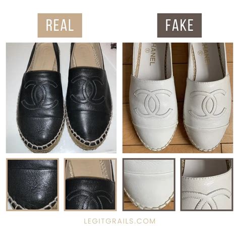 comprare spadrillas di chanel no autenticas|Chanel espadrilles real vs real.